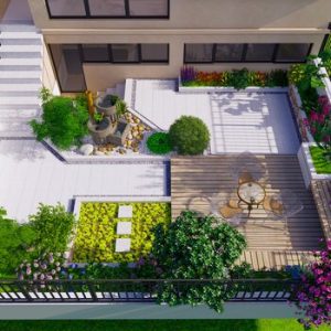 Modern garden landscape Sketchup model download ID: 112000000 - 3D ...