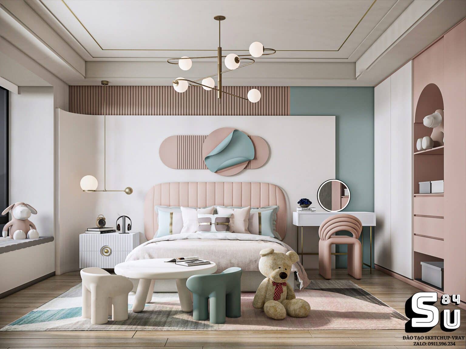 Children Room Sketchup Scene Interior Model ID 105000019 Tran Nam   Children Room Sketchup Scene Interior Model ID 105000019 Tran Nam 