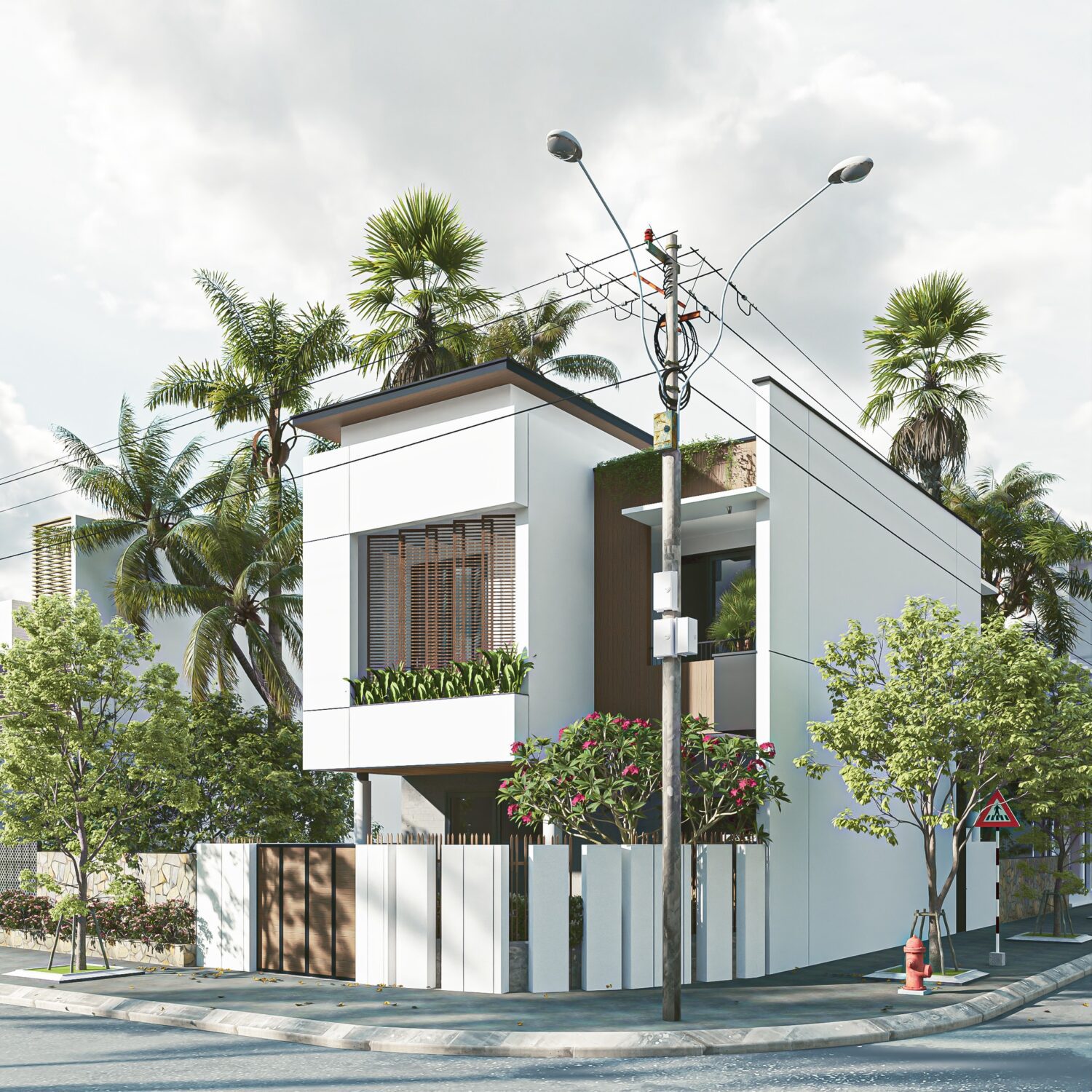 Exterior Sketchup Free Model Modern ID 101000300 (Nhat Quang)