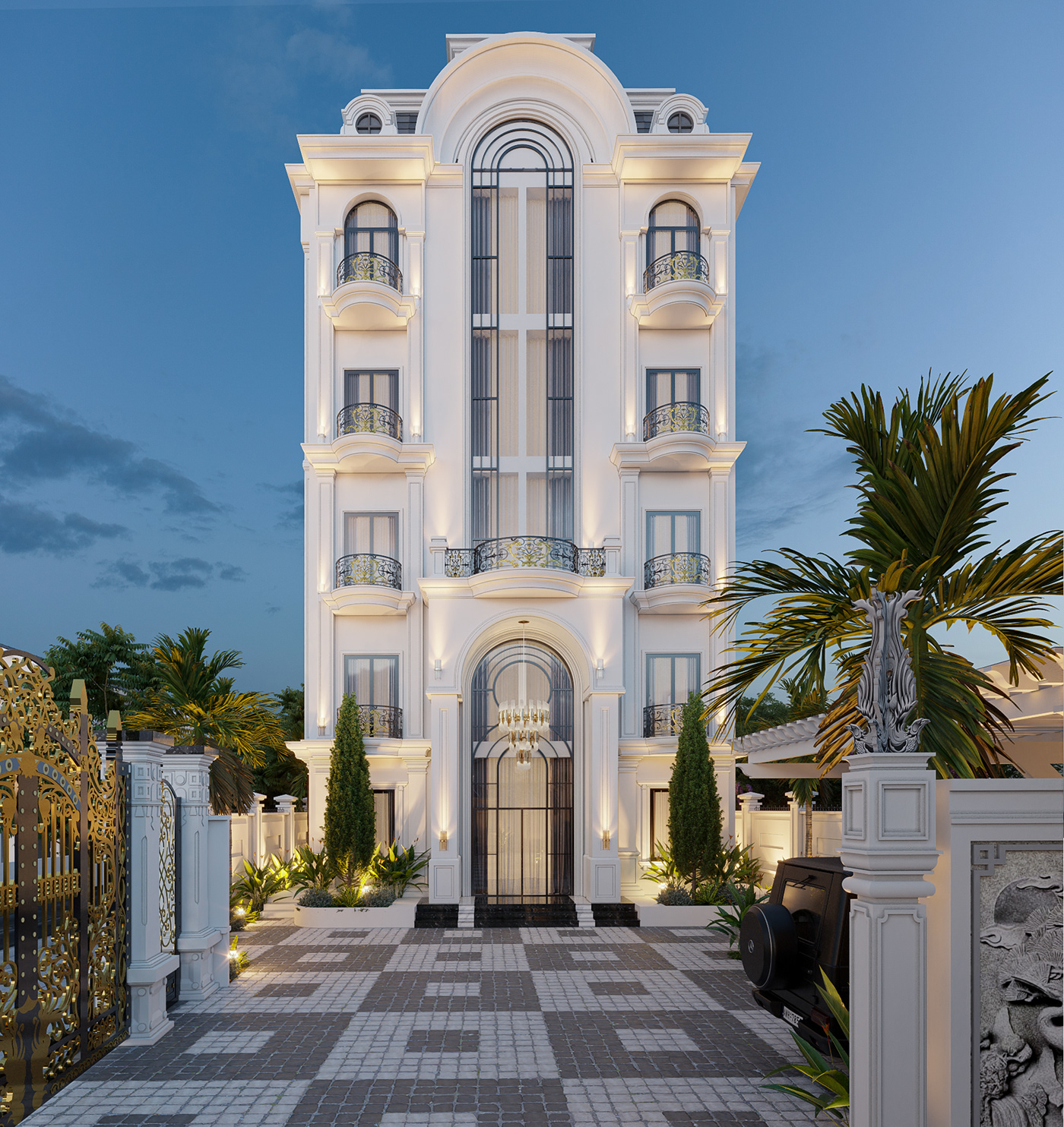 Neo Classic Exterior Free Sketchup Models Download ID 101000296 (Pham Minh Quang)